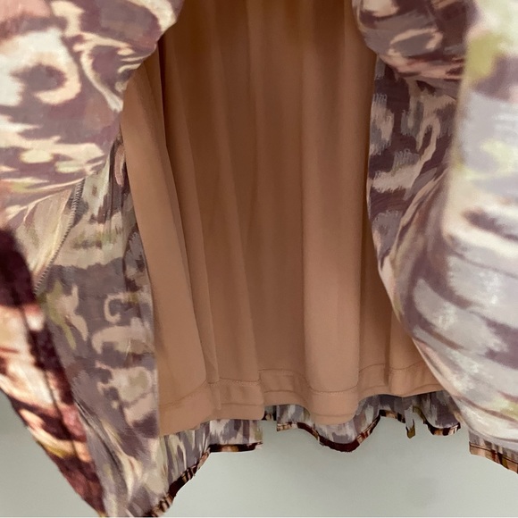 NWT Cupid Long Sleeve with Elastic Waist Printed Fabric Dress with Tassel Detail - Picture 6 of 8